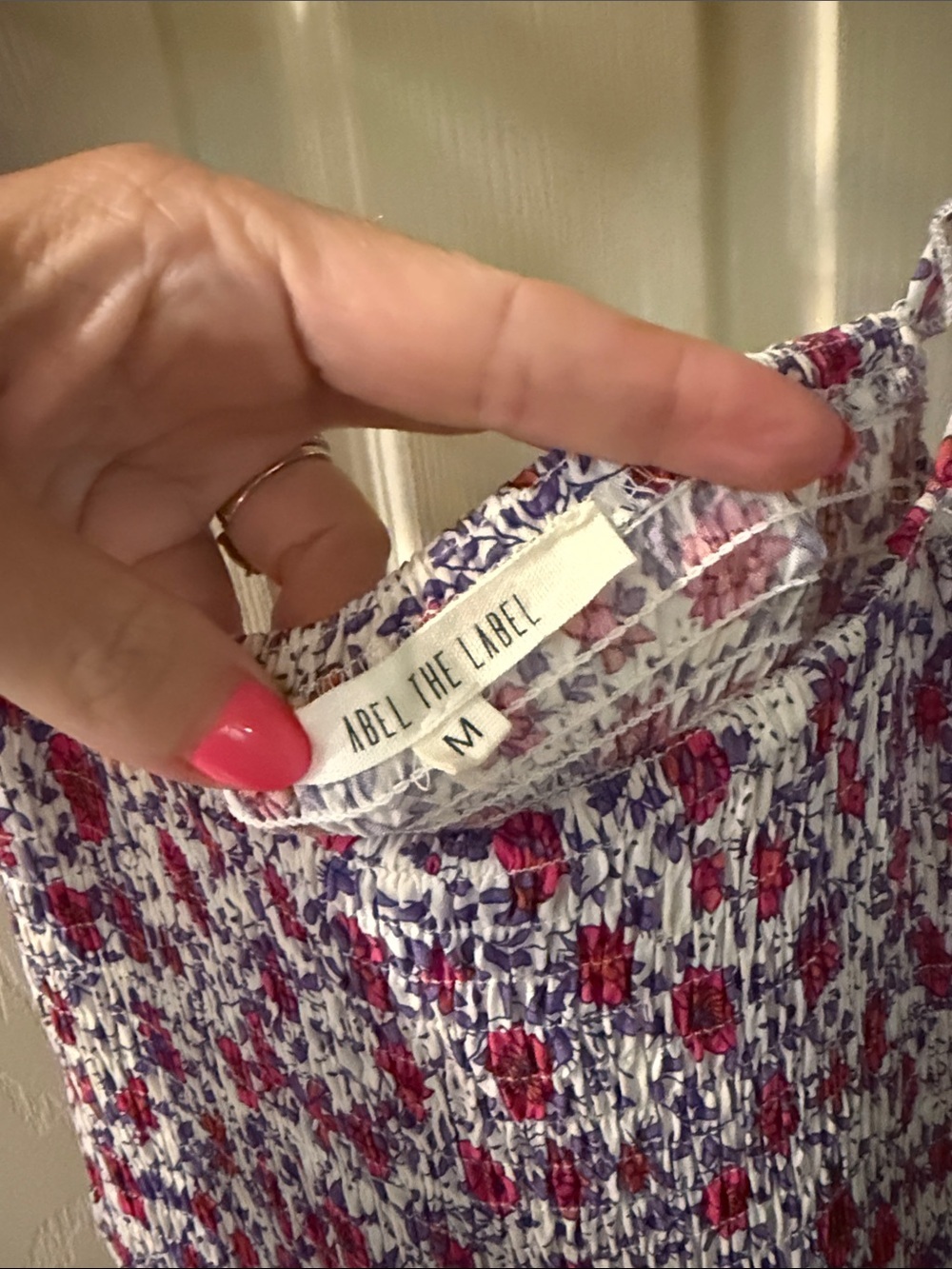 Abel the Label tiered floral maxi dress, medium - Picture 5 of 7